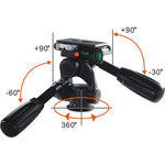 ALTA PRO 263AP Aluminum Tripod with 3-Way Video Pan Head