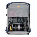 Vanguard VEO Lite B20L Camera & Everyday Backpack (Navy) – Fits Full-Frame Camera with 70–200mm Attached + 3 Lenses, 14