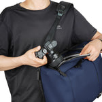 Vanguard VEO Lite B20L Camera & Everyday Backpack (Navy) – Fits Full-Frame Camera with 70–200mm Attached + 3 Lenses, 14