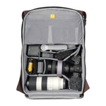 Vanguard VEO Lite B30L Camera & Everyday Backpack (Chocolate) – Fits Full-Frame Camera with 70–200mm Attached + 4 Lenses, 16
