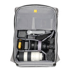 Vanguard VEO Lite B30L Camera & Everyday Backpack (Cream) – Fits Full-Frame Camera with 70–200mm Attached + 4 Lenses, 16