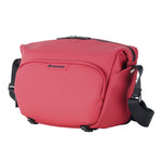 Vanguard VEO Lite S7L Camera & Everyday Shoulder Bag (Red) – Fits Mirrorless Camera + Multiple Lenses, Tablet Storage, Removable Dividers, Easy-Clean Water-Resistant Design