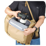 Vanguard VEO Metro Beige 30L Camera & Everyday Backpack – Fits 70–200mm Attached, 17