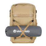 Vanguard VEO Metro Beige 30L Camera & Everyday Backpack – Fits 70–200mm Attached, 17