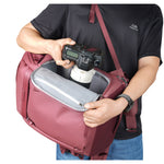 Vanguard VEO Metro 30L Camera & Everyday Backpack (Magenta) – Fits 70–200mm Attached, 17