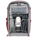 Vanguard VEO Metro 30L Camera & Everyday Backpack (Magenta) – Fits 70–200mm Attached, 17