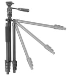 Vesta GO 204 AP Aluminum Travel Tripod w/ Pan Head