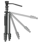 Vesta GO 234 AV10 Aluminum Travel Tripod w/ Counterbalancing Video Head