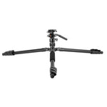 Vesta GO 264 AV12 Aluminum Travel Tripod w/ Counterbalancing Video Head